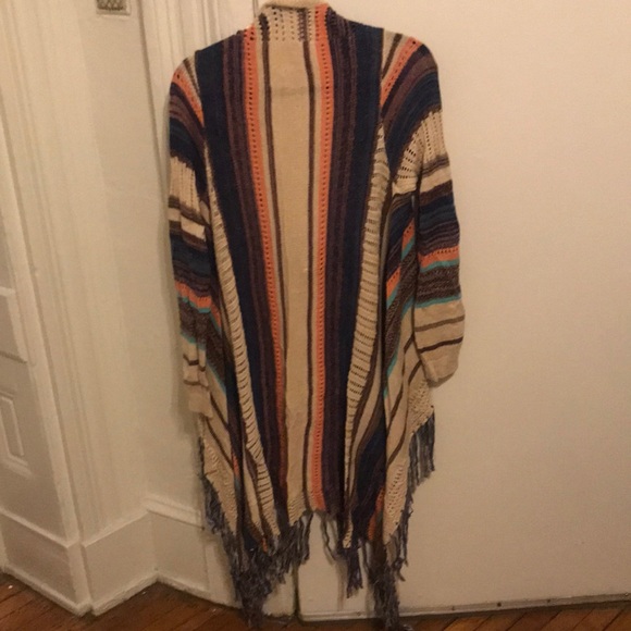 Cardigan with fringe - Picture 4 of 4